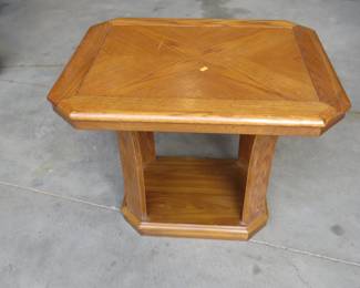 Lot 116. Wooden end table 26" x 21" x 21"