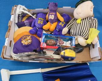Lot 489. Minnesota Vikings collectibles