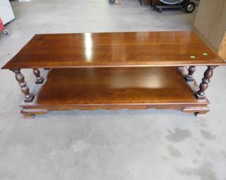 Lot 114. Coffee table 50" x 21" x 17"