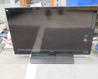 Lot 159. Sharp 40" liquid crystal TV with remote.&nbsp; Untested.