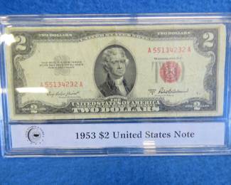 Lot 254. 1952 $2.00 United States Note