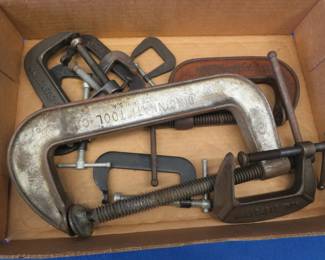 Lot 44. C-Clamps in multiple sizes