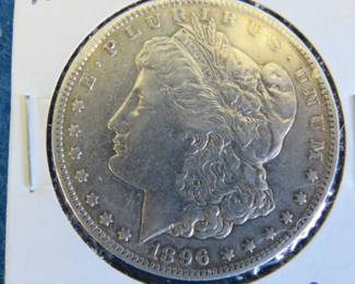 Lot 383. 1896 O EF Morgan Silver Dollar
