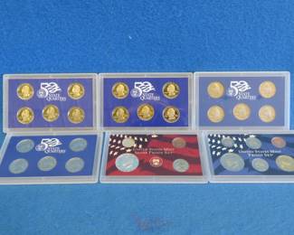 Lot 282. US Mint 1999 Silver Proof Set, US Mint 2004 Proof Set, and more