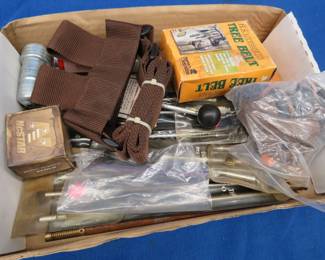 Lot 267. Gun cleaning kits, tree belt, and more