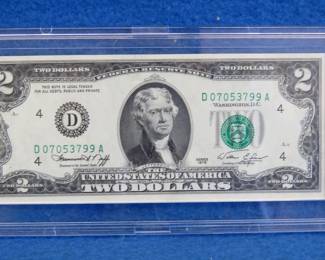 Lot 258. 1976 $2.00 United State Note
