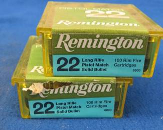 Lot 154. 200 Remington 22 LR Pistol Match rounds