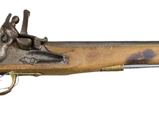 French or English flintlock belt gun
