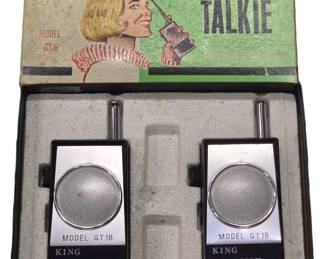 King Walkie Talkies Original box