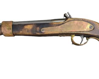 French or English flintlock belt pistol
