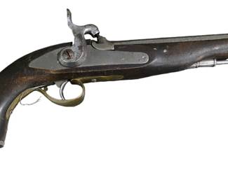 French or English flintlock belt pistol