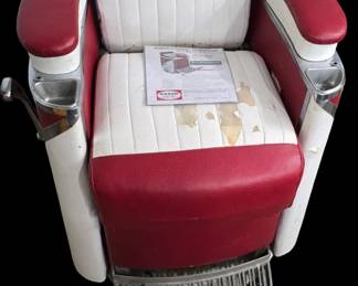 Koken Barber chair seat damage