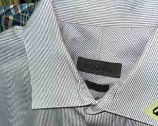 Fine men's shirts by Calvin Klein....