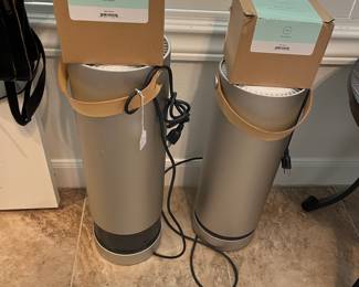 A pair of MOLEKULE air purifiers w/ filters