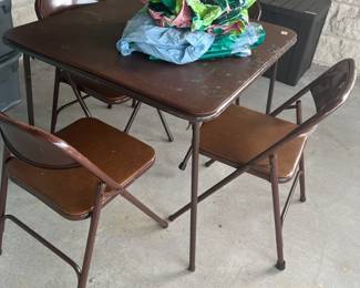 card table & chairs