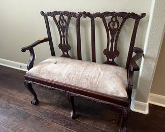 Chippendale settee