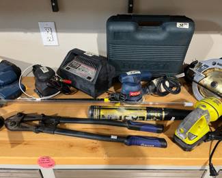 Lots and lots of power tools!