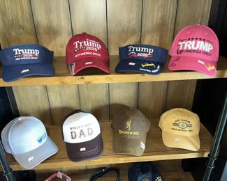 Several nice caps including including 4 TRUMP HATS!