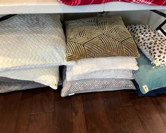 Lots of nice throw pillows