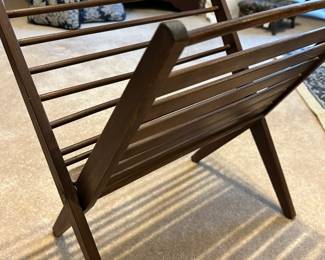 Vintage Wood Magazine Rack