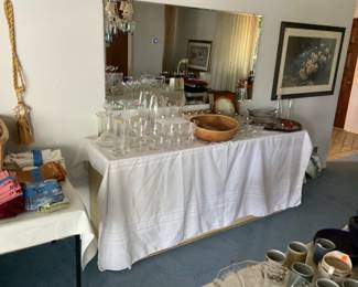 Fill a bag-glassware