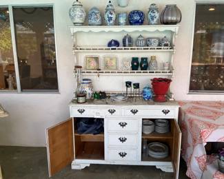 Fill a bag for $5, China hutch FREE