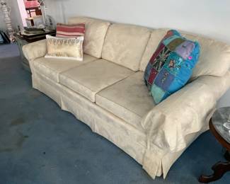 Sofa $50, pillows fill a bag