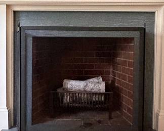 Folding Fireplace Screen & Grate