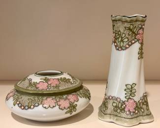 Nippon Vase & Trinket Jar