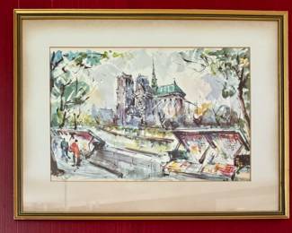 "Paris" Watercolor