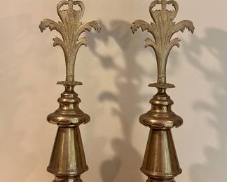 (2) Vintage Brass Candlesticks
