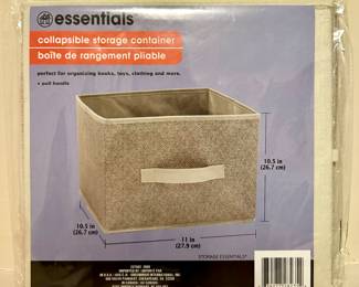 (2) New Essentials Collapsible Storage Containers