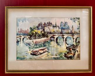 "Seine" Watercolor