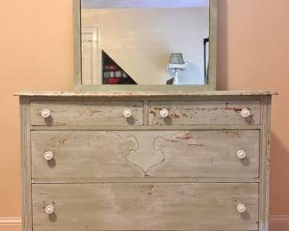Shabby Chic Dresser & Mirror