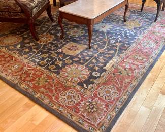 Pottery Barn Wool "Alexandra Persian Rug Navy" Rug - 8' x 10'