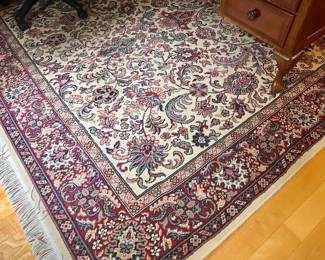 Area Rug (Cream, Red) - 8' x 11'6"