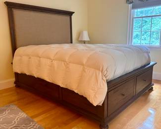 Upholstered Queen Bed with Storage