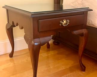 (2) Nightstands with Glass Top