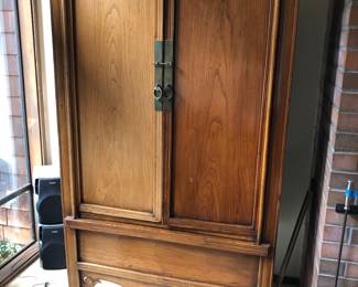 Asian armoire (74"H, 41"W, 22"D)