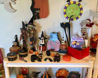 Halloween decorations including House of Hatten & Nicol Sayre