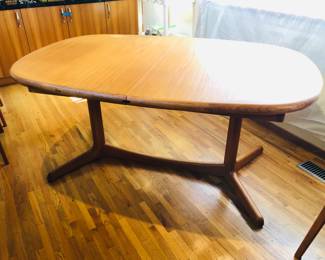 Benny Linden teak oval dining table (62"L, 40.5"W, 29.5"H) - purchased from Scan Design in 2008