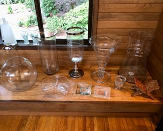 BIG glass vases