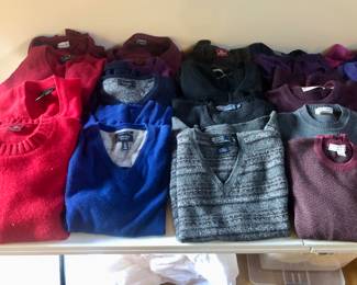 Mens sweaters - size L & XL - wool & cashmere