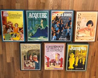 1960s 3M bookshelf games (Acquire is still sealed)