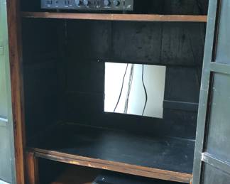 Interior of armoire - with DENON receiver DRA-75VR, Sony CD player CDP CA-70ES