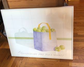 Rosalyn Gale Powell 82nd Anniversary of Pike Place Market poster (framed 18” x 22”)