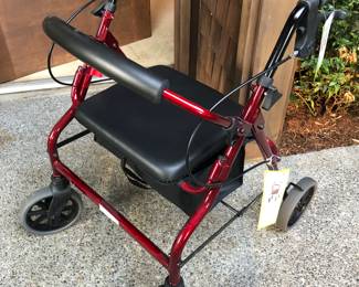 Like-new Nova Zoom 20 rolling walker - 300 lbs. capacity