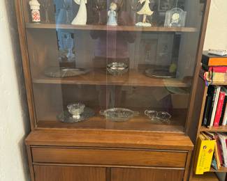 Small mid century modern china cabinet 