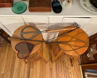 Antique tools. Vintage stools