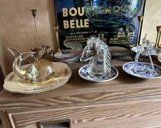 Vintage V. Nason & C Murano Italy Clear Paperweights